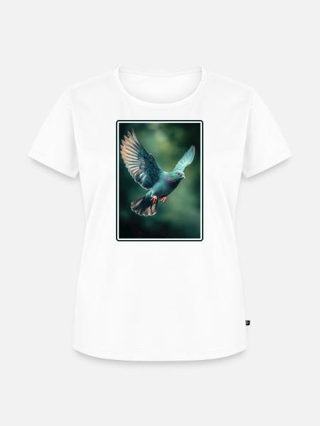 Tauben Taube - Frauen Premium Bio T-Shirt - Weiß