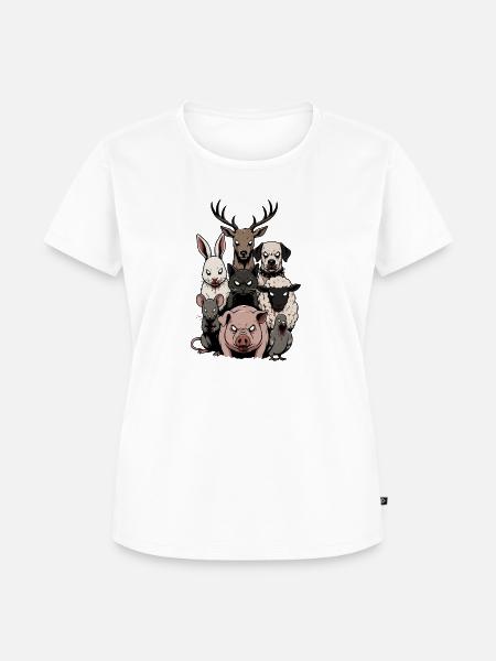 Bestien der Nacht - Frauen Premium Bio T-Shirt - Weiß