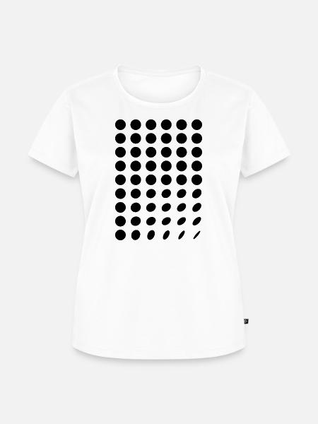 Dots-Muster - Frauen Premium Bio T-Shirt - Weiß
