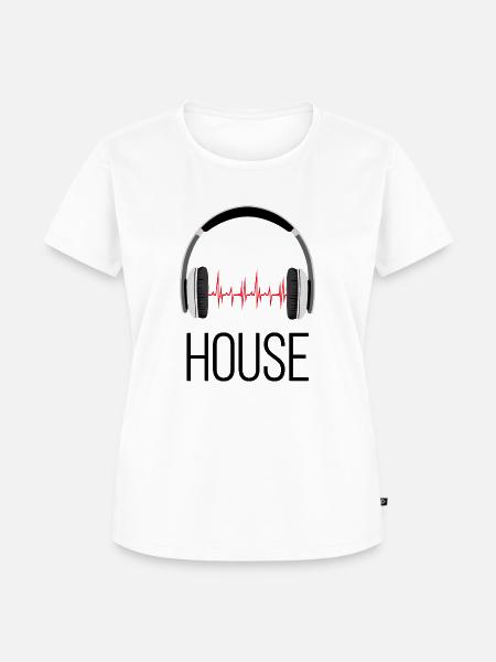 House Music - Frauen Premium Bio T-Shirt - Weiß