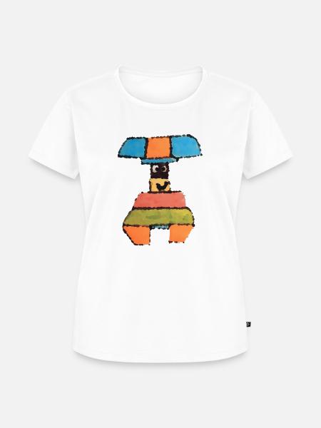 LDL Fantasy Illustration - Frauen Premium Bio T-Shirt - Weiß