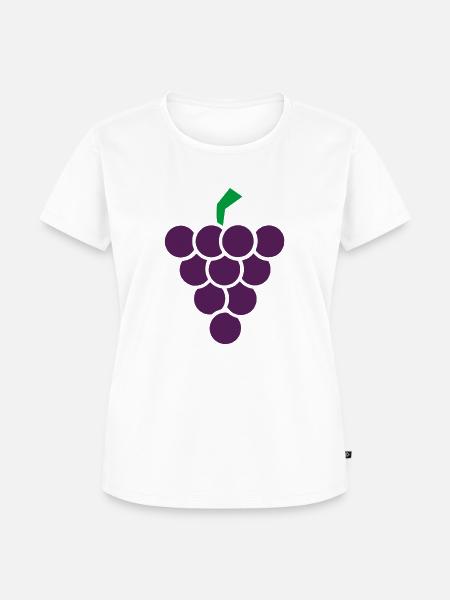 Weintraube - Frauen Premium Bio T-Shirt - Weiß