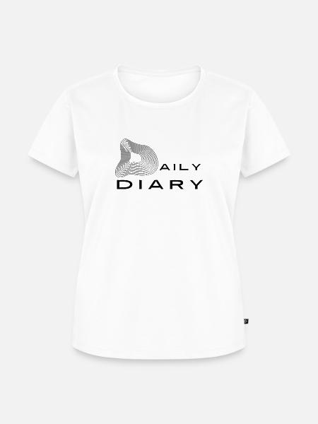 daily diary - Frauen Premium Bio T-Shirt - Weiß