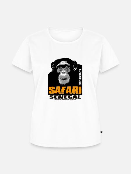 Senegal - Schimpanse - Frauen Premium Bio T-Shirt -