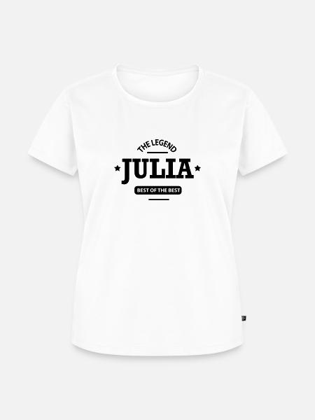 julia - Frauen Premium Bio T-Shirt - Weiß