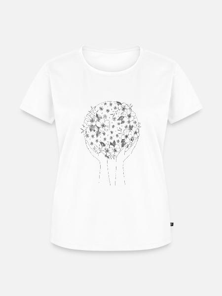 Mutter Natur - Frauen Premium Bio T-Shirt - Weiß