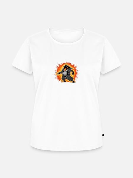 Orange Penguin: Noir-Comic-Kunst - Frauen Premium Bio T-Shirt -