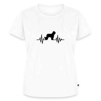 Briard - Frauen Premium Bio T-Shirt - Weiß - Vorne - AI Model Female 172 dark (172cm)