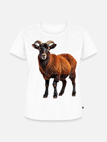 Kamerunschaf - Frauen Premium Bio T-Shirt - Weiß
