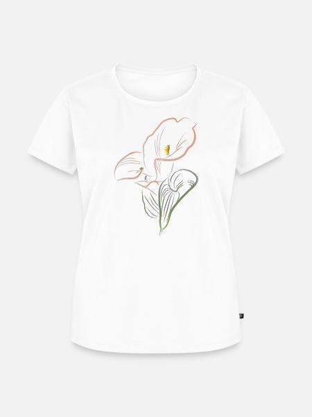 CALLA mix AutmnOrange2 - Frauen Premium Bio T-Shirt - Weiß