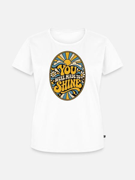 Du bist zum Strahlen bestimmt - Frauen Premium Bio T-Shirt - Weiß