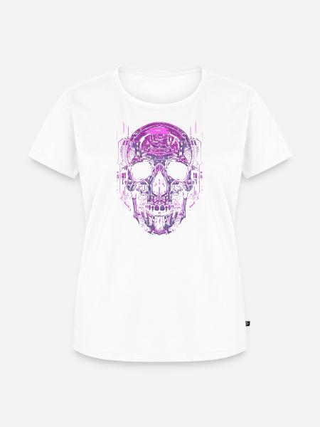 Cyberschädel - Frauen Premium Bio T-Shirt -
