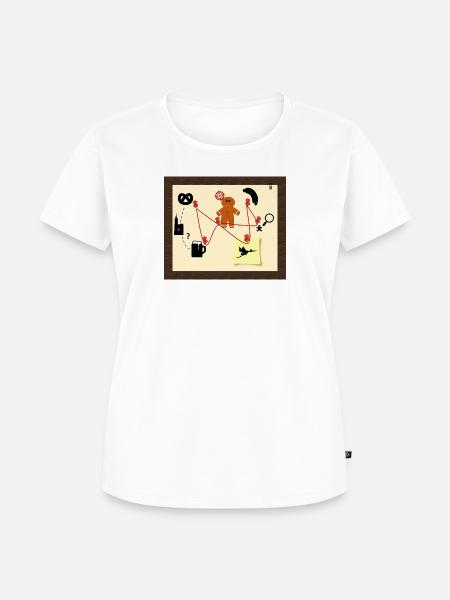 Elsässer Detektiv - Frauen Premium Bio T-Shirt - Weiß