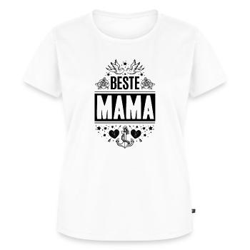 Beste Mama Muttertag - Frauen Premium Bio T-Shirt - Weiß - Vorne - AI Model Female 172 dark (172cm)