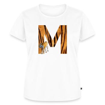 11 - T-shirt Premium bio Femme - blanc - Devant - AI Model Female 172 dark (172cm)