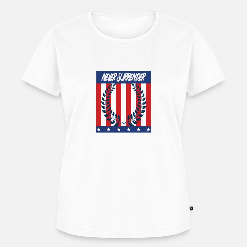 Never Surrender - Women's Premium Organic T-shirt - white