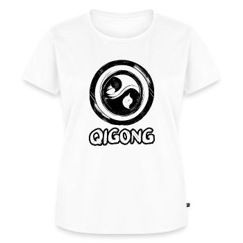 Qigong Méditation Tai Arts Martiaux Taoïsme 3 - T-shirt Premium bio Femme - blanc - Devant - AI Model Female 172 dark (172cm)