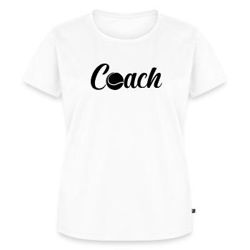 Tennis Coach - Women's Premium Organic T-shirt - white - Front - AI Model Female 172 dark (172cm)
