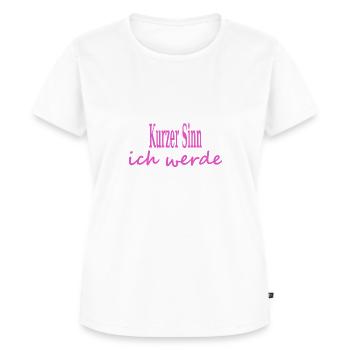 Ich werde Oma beste Oma Spruch coole Oma Geschenk - Frauen Premium Bio T-Shirt - Weiß - Vorne - AI Model Female 172 dark (172cm)