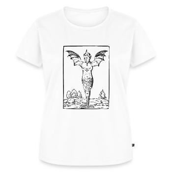 Démon alchimique ailé - T-shirt Premium bio Femme - blanc - Devant - AI Model Female 172 dark (172cm)