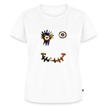 Mystery Cyberface - Women's Premium Organic T-shirt - white - Front - AI Model Female 172 dark (172cm)