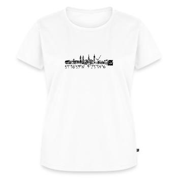 Skyline Kassel - Women's Premium Organic T-shirt - white - Front - AI Model Female 172 dark (172cm)