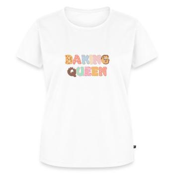 Baking Queen customizable - Women's Premium Organic T-shirt - white - Front - AI Model Female 172 dark (172cm)