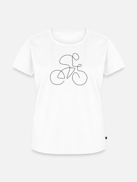 Fahrrad - Frauen Premium Bio T-Shirt - Weiß