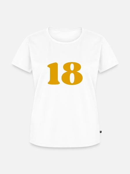 18 - Frauen Premium Bio T-Shirt - Weiß