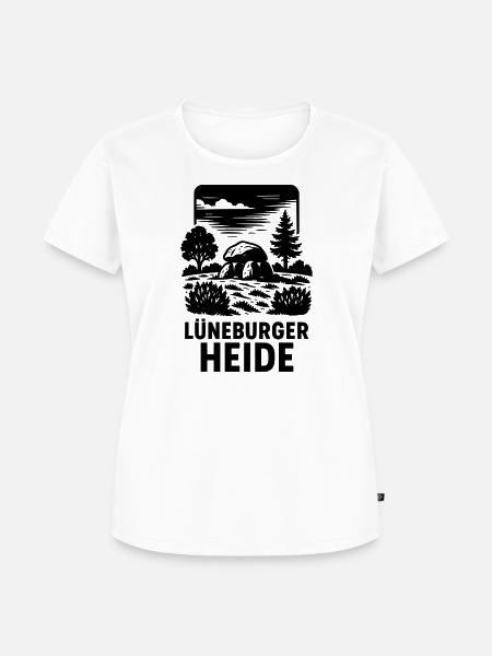 Lüneburger Heide  - Frauen Premium Bio T-Shirt - Weiß
