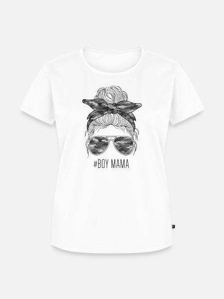 Jungs Mama - Frauen Premium Bio T-Shirt - Weiß