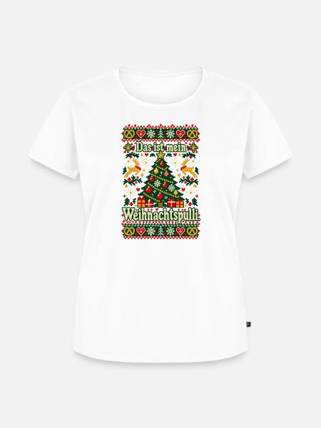 Das ist mein Weihnachtspulli - Frauen Premium Bio T-Shirt - Weiß
