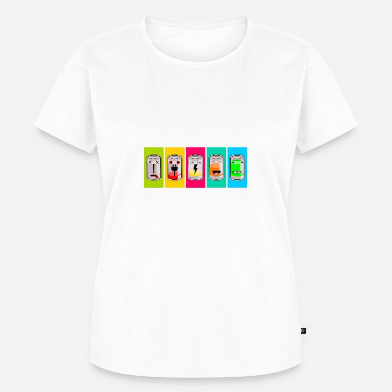 recharging batteries - Women's Premium Organic T-shirt - white