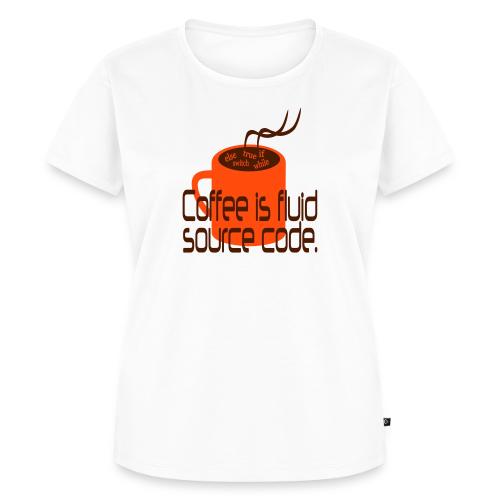 Coffee is source code - Frauen Premium Bio T-Shirt