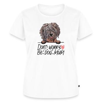 tibet-terrier - Frauen Premium Bio T-Shirt - Weiß - Vorne - AI Model Female 172 dark (172cm)