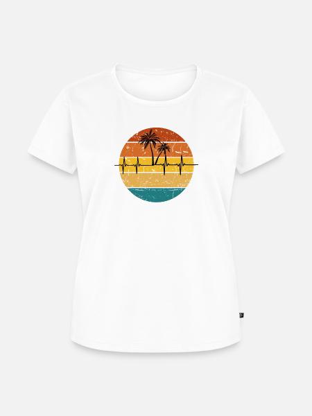 Pulsschlag Palmen 2 - Frauen Premium Bio T-Shirt -