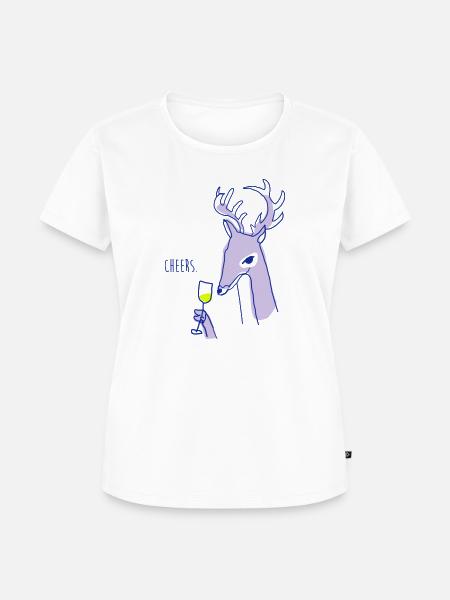 Cheers - Frauen Premium Bio T-Shirt - Weiß