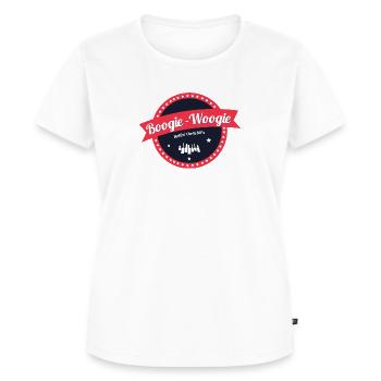 Boogie-Woogie Klavier - Frauen Premium Bio T-Shirt - Weiß - Vorne - AI Model Female 172 dark (172cm)