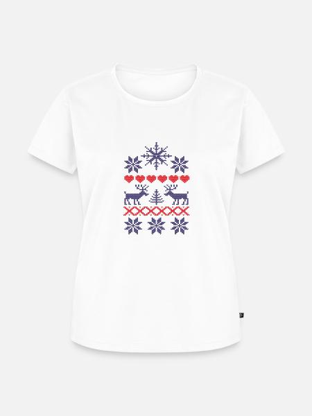 Winter - Frauen Premium Bio T-Shirt - Weiß