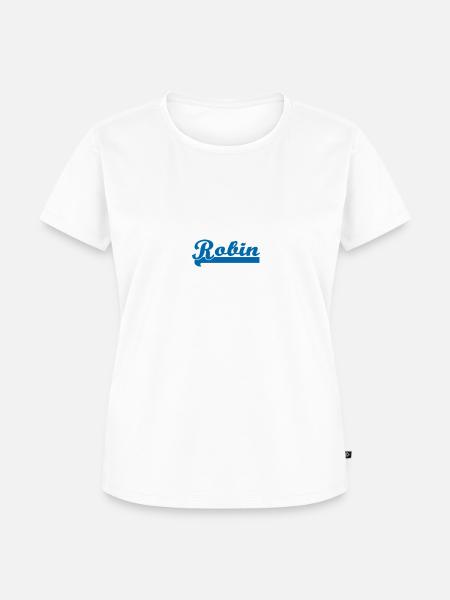 Robin - Frauen Premium Bio T-Shirt - Weiß