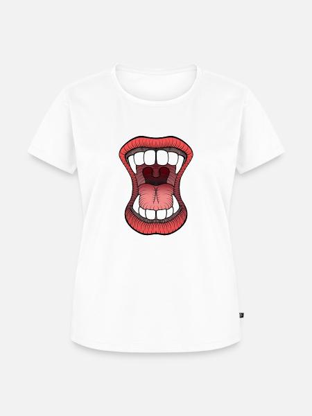 Vampir - Frauen Premium Bio T-Shirt - Weiß