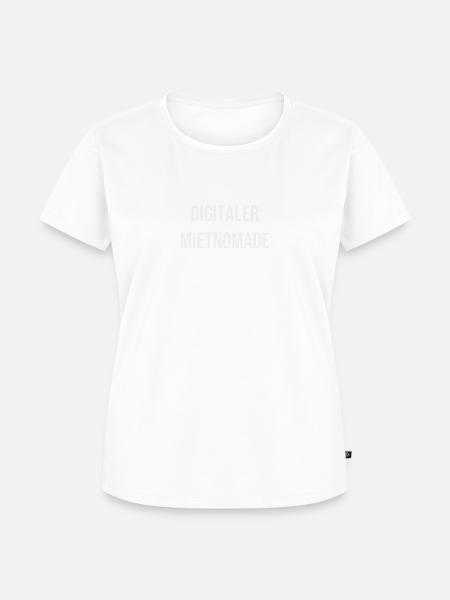 Digitaler Mietnomade - Frauen Premium Bio T-Shirt - Weiß