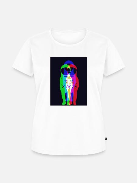 Parallel - Frauen Premium Bio T-Shirt - Weiß