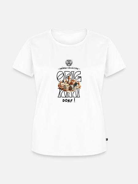 Origami Dorf - Frauen Premium Bio T-Shirt - Weiß