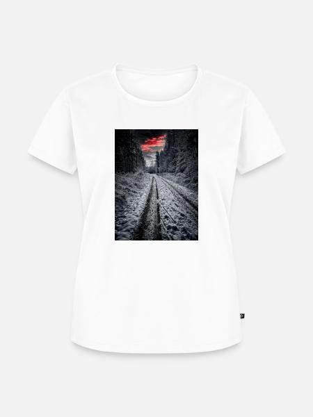 Der Hohe Meißner - Frauen Premium Bio T-Shirt - Weiß