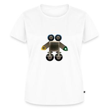 Prototype #297 - Women's Premium Organic T-shirt - white - Front - AI Model Female 172 dark (172cm)