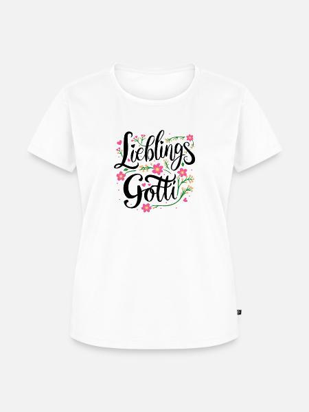 Lieblings Gotti - Frauen Premium Bio T-Shirt - Weiß