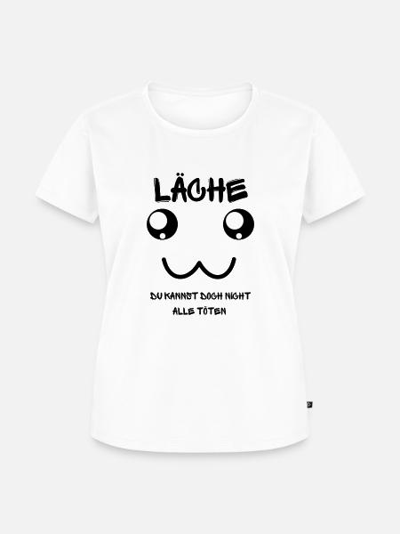 HEHE HE - Frauen Premium Bio T-Shirt - Weiß