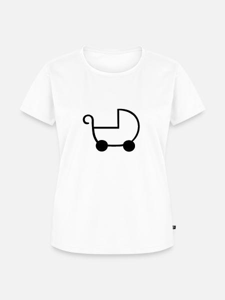 Kinderwagen - Frauen Premium Bio T-Shirt - Weiß