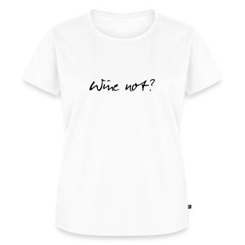wine not - Frauen Premium Bio T-Shirt - Weiß - Vorne - AI Model Female 172 dark (172cm)